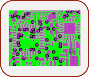 Ein Ausschnitt eines PCB-Layouts